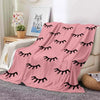 Digital Printed Eyelash Plush Blanket