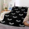 Digital Printed Eyelash Plush Blanket