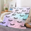 Digital Printed Eyelash Plush Blanket