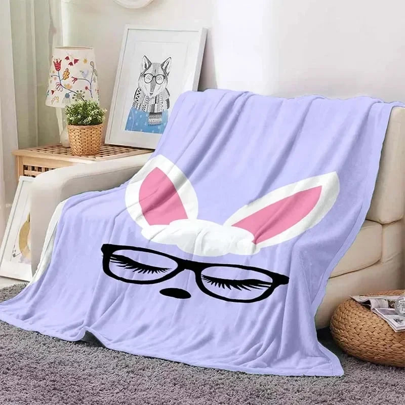Digital Printed Eyelash Plush Blanket