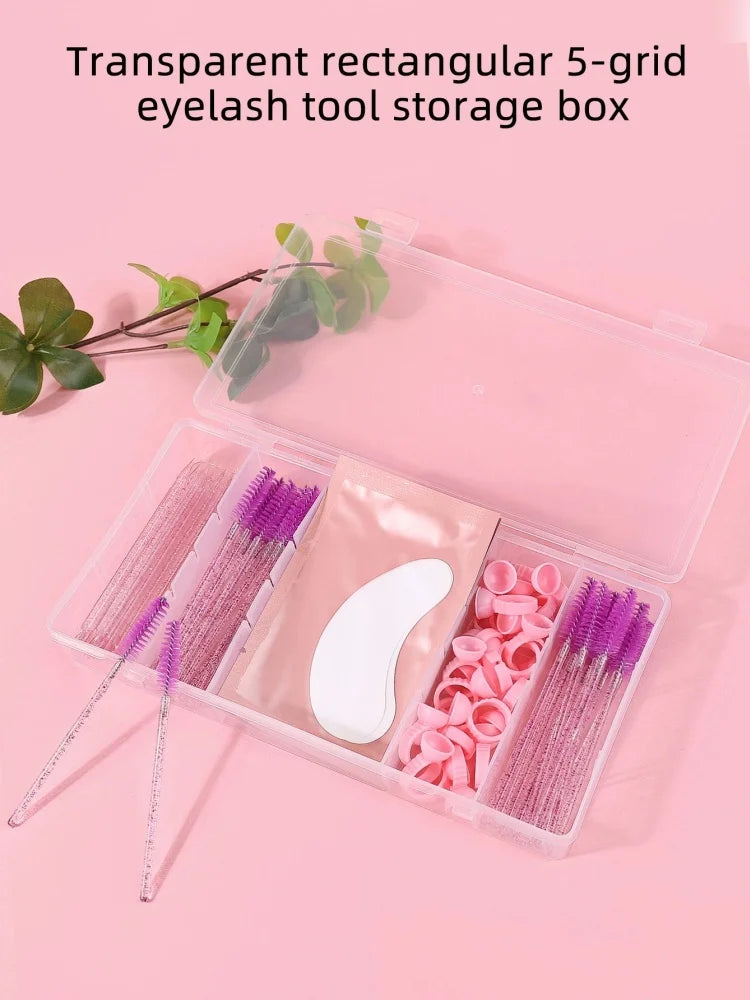 Lashelier 5-Compartment Lash Tool Organizer with Lid