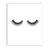 Lashelier Minimal Eyelash Canvas Wall Print