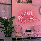 Lashelier Lash Room Pink Neon Wall Sign