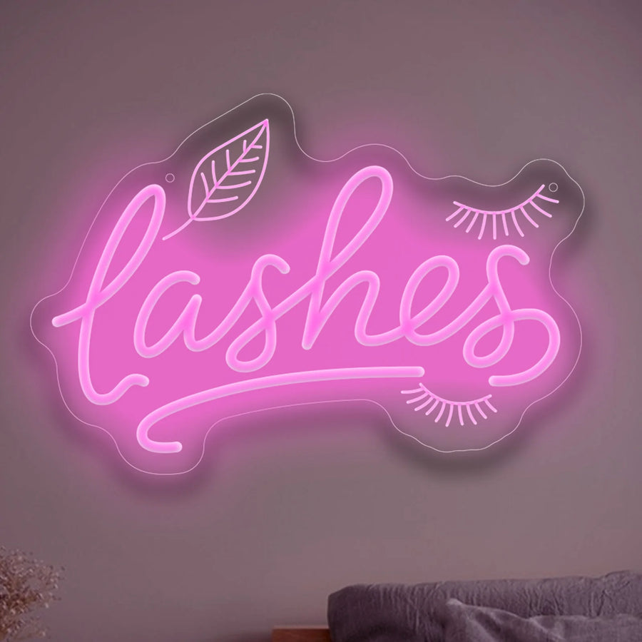 Lashelier Dimmable Lashes LED Neon Sign