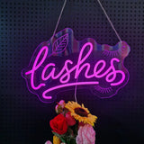 Lashelier Dimmable Lashes LED Neon Sign