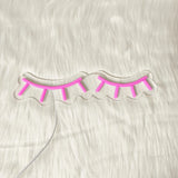 Lashelier Pink Eyelash LED Neon Wall Light