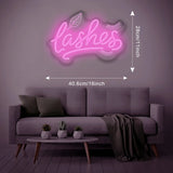 Lashelier Dimmable Lashes LED Neon Sign