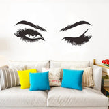 Lashelier Eyelash Face Wall Decal