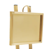 Lashelier Gold 2-Tier Salon Trolley with Swivel Wheels