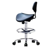 Lashelier Ergonomic Hydraulic Saddle Stool with Backrest
