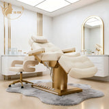 Lashelier Luxe Memory Foam Electric Lash Bed with Gold Base
