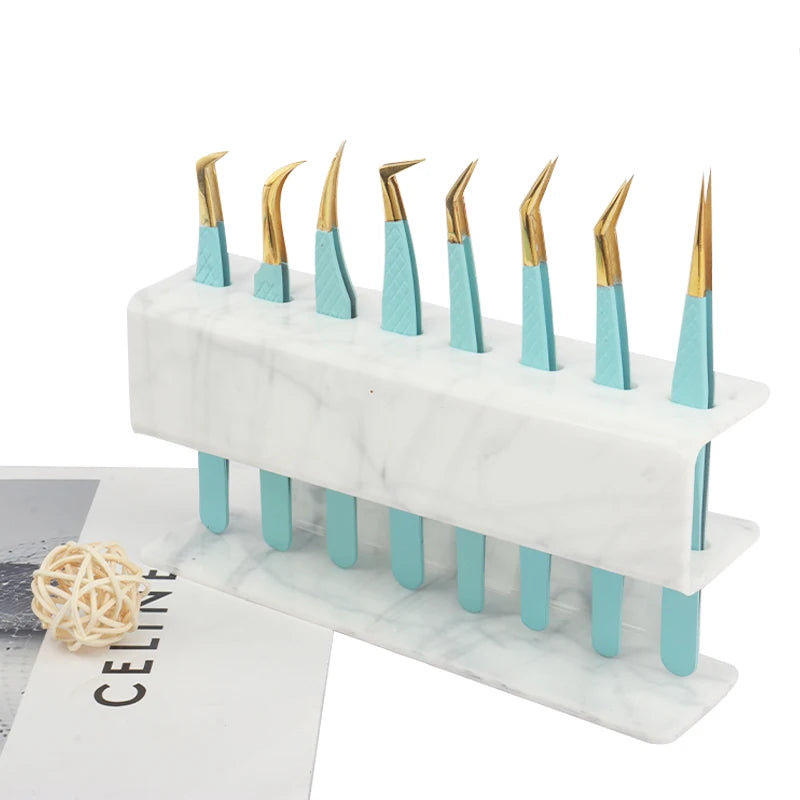 Lashelier 8-Slot Acrylic Lash Tweezer Stand