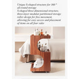 Lashelier Pro Rolling Beauty Trolley with Removable Shelves