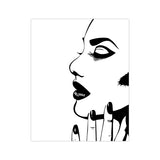 Lashelier Minimal Eyelash Canvas Wall Print
