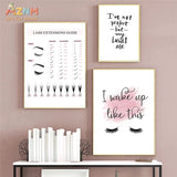 Lashelier Lash Extension Guide Canvas Wall Art