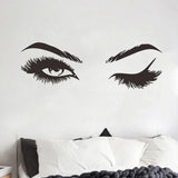 Lashelier Eyelash Face Wall Decal