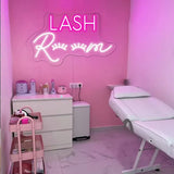 Lashelier Lash Room Pink Neon Wall Sign