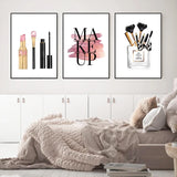 Lashelier Minimal Eyelash Canvas Wall Print
