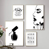 Lashelier Minimal Eyelash Canvas Wall Print