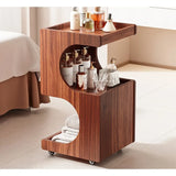 Lashelier Pro Rolling Beauty Trolley with Removable Shelves