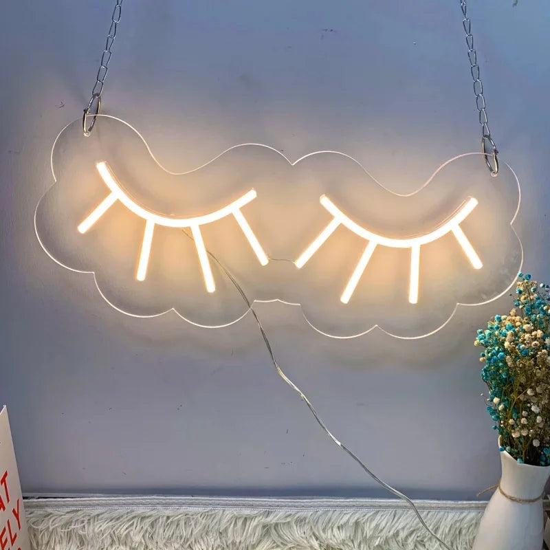 Lashelier Custom Eyelash LED Neon Sign