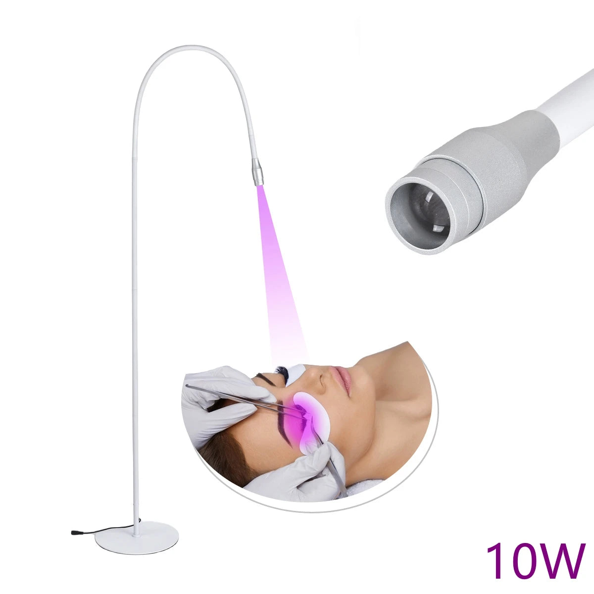 Lashelier Pro 10W UV Lash Curing Floor Lamp