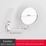 Lashelier Dual-Sided Magnifying Wall Mirror