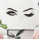 Lashelier Eyelash Face Wall Decal