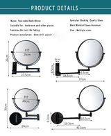 Lashelier Dual-Sided Magnifying Wall Mirror