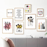 Lashelier Minimal Eyelash Canvas Wall Print