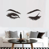 Lashelier Eyelash Face Wall Decal