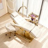 Lashelier Luxe Memory Foam Electric Lash Bed with Gold Base