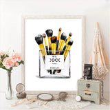 Lashelier Minimal Eyelash Canvas Wall Print