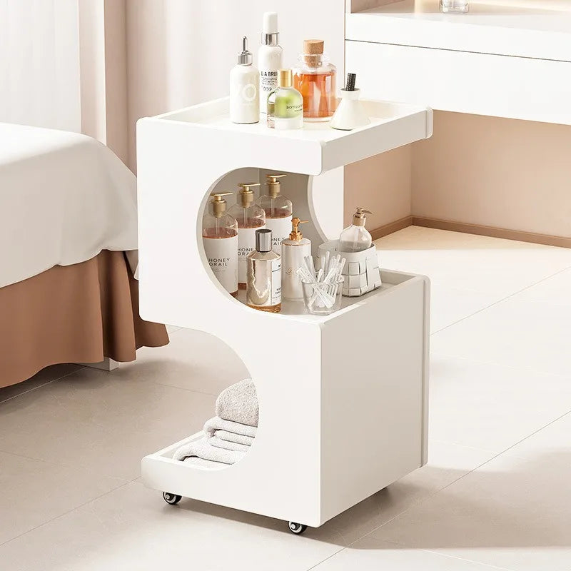 Lashelier Pro Rolling Beauty Trolley with Removable Shelves
