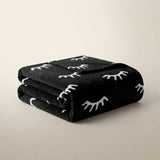 Digital Printed Eyelash Plush Blanket