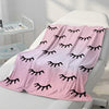 Digital Printed Eyelash Plush Blanket