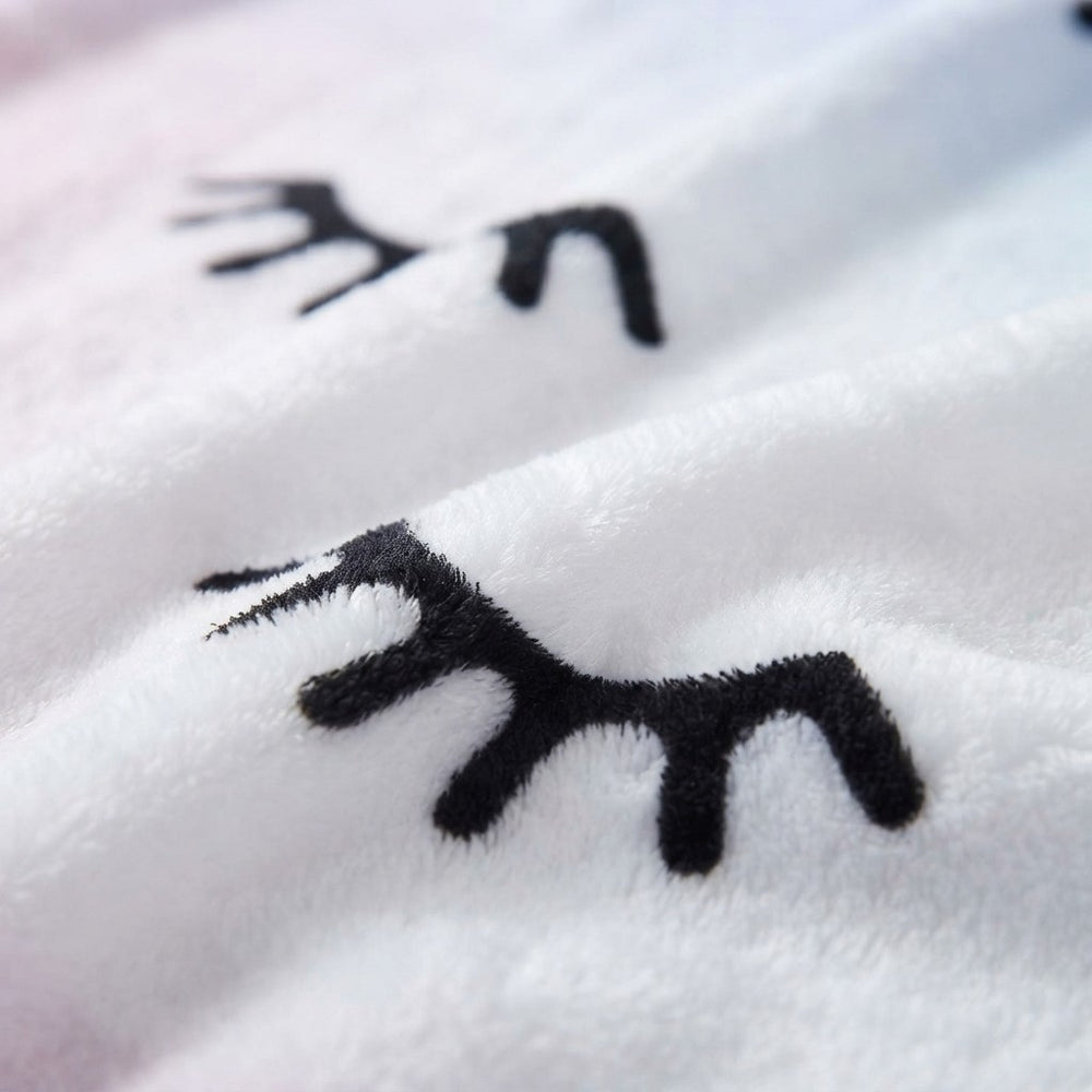 Digital Printed Eyelash Plush Blanket